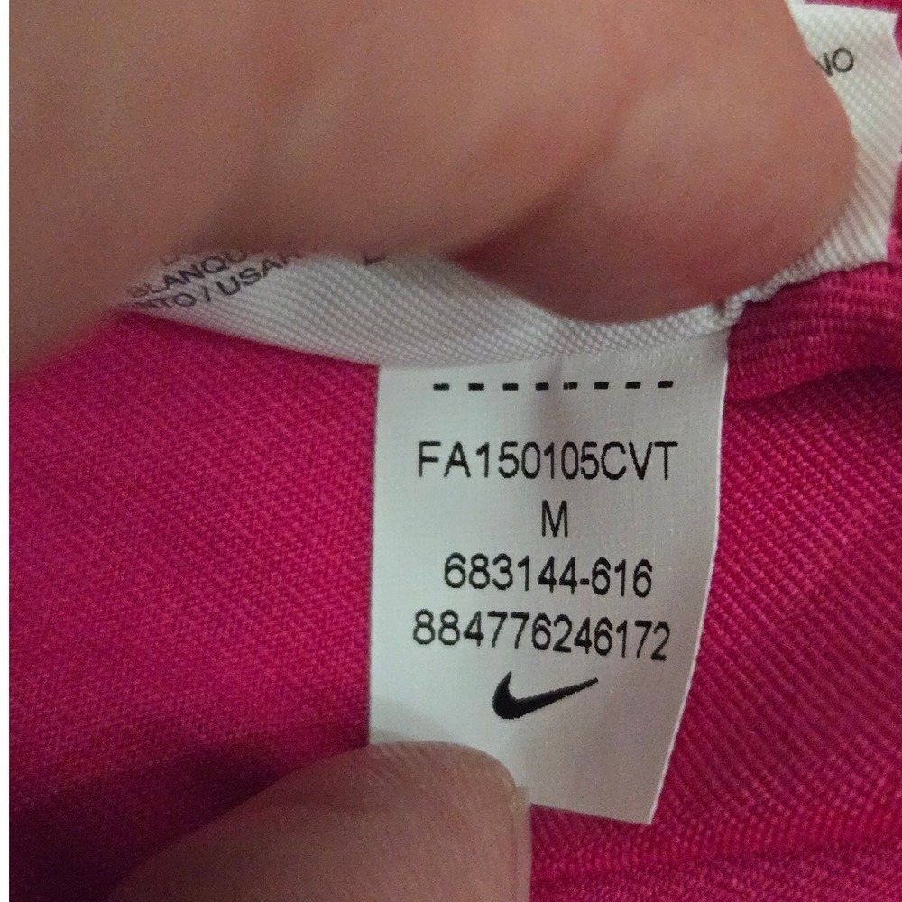 Nike Dri-FIT Stay Cool Tank Top Womens Medium Pink NEW Racerback Split V-Neck - Picture 9 of 11
